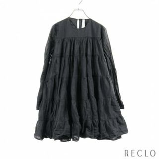 マーレット(Merlette)のSOLIMAN DRESS ソリマン コットンティアード チュニック ワンピース コットン ブラック(ひざ丈ワンピース)