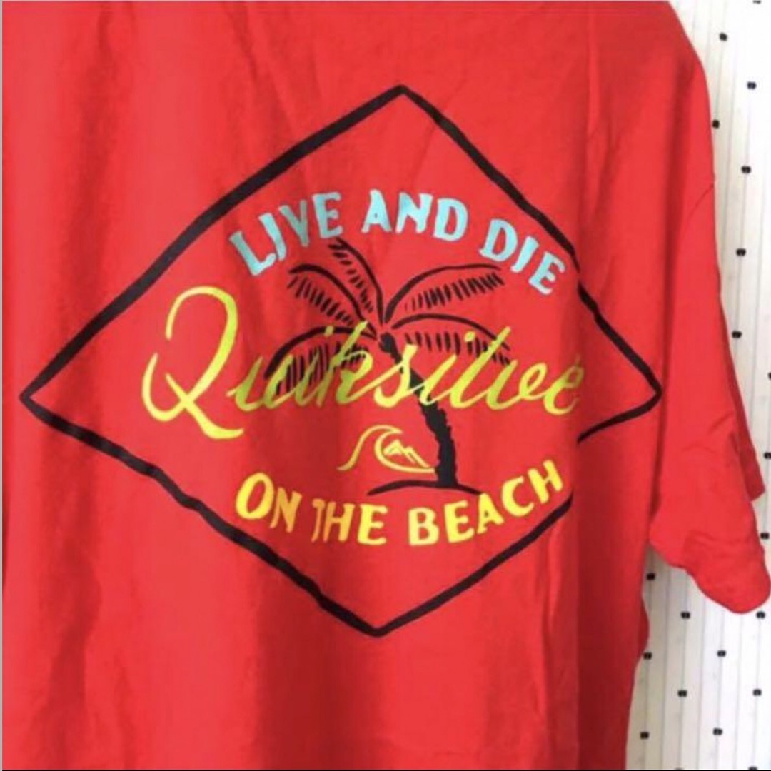 QUIKSILVER(クイックシルバー)のQSクイックシルバーUS限定プリントデザインTシャツ Ｍ　１点物 スポーツ/アウトドアのスポーツ/アウトドア その他(サーフィン)の商品写真