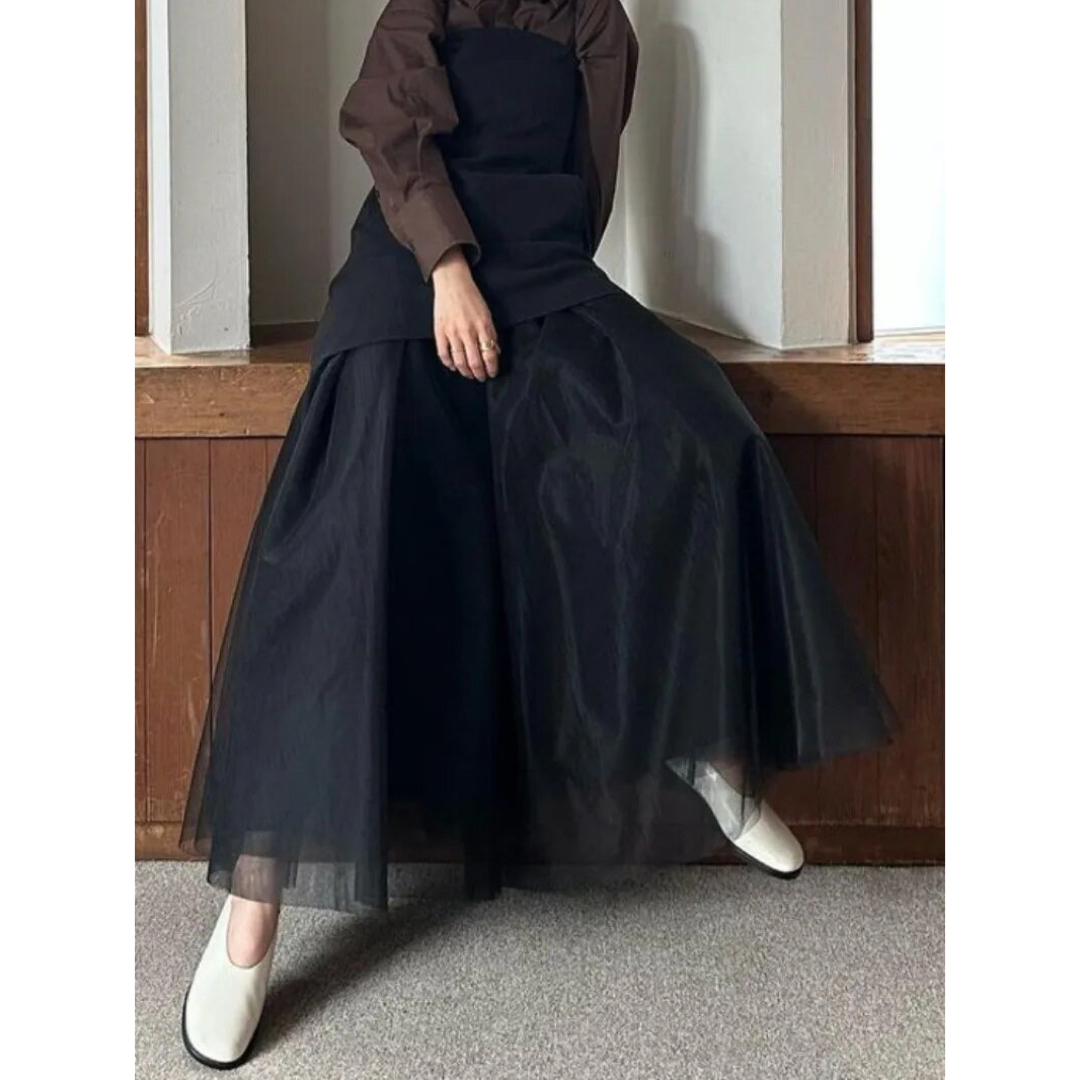 新品未使用タグ付　CLANE  VOLUME LONG PANIER SKIRT