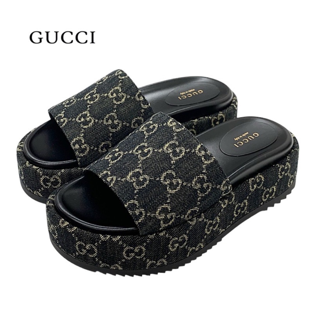 Gucci - グッチ GUCCI サンダル 靴 シューズ デニム ネイビー系