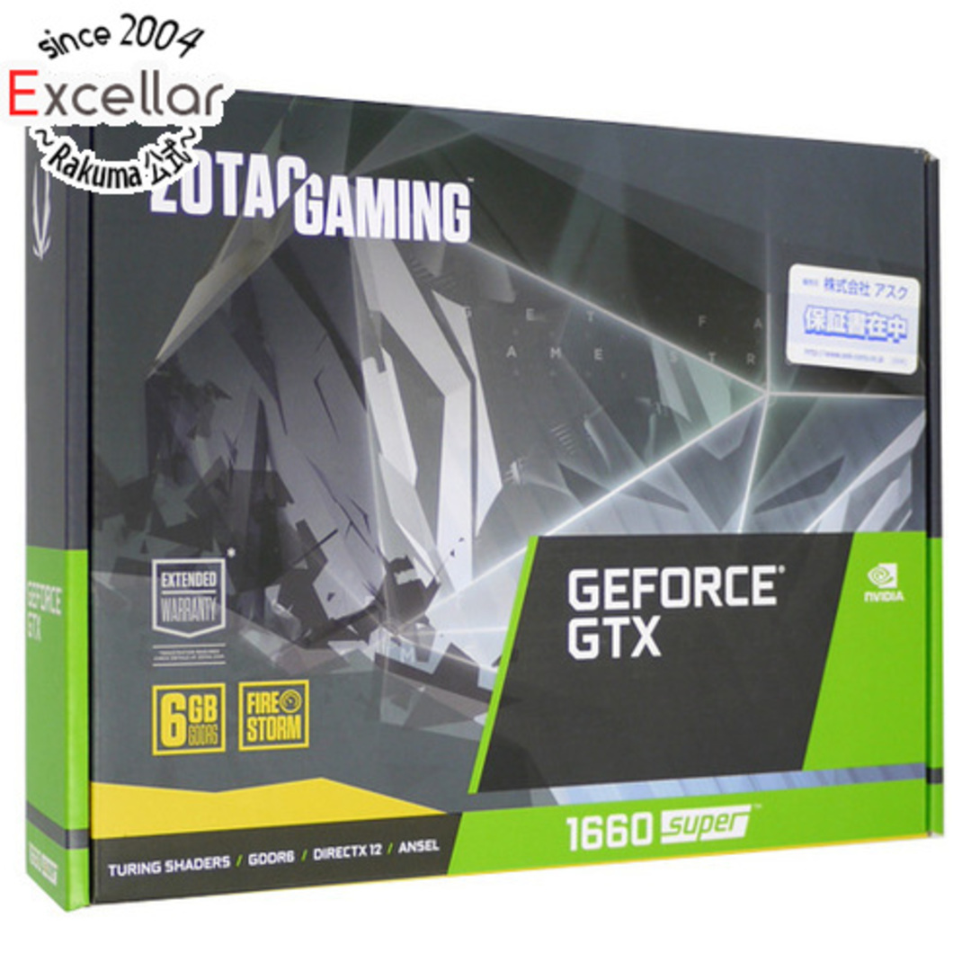 ZOTAC　GAMING GeForce GTX 1660 SUPER Twin Fan　ZT-T16620F-10L　PCIExp 6GB 元箱あり