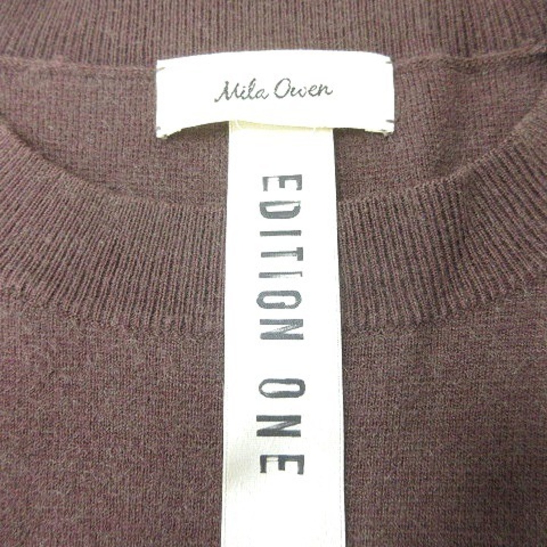 Mila Owen(ミラオーウェン)のミラオーウェン Mila Owen ニット セーター 長袖 F 茶 ブラウン レディースのトップス(ニット/セーター)の商品写真