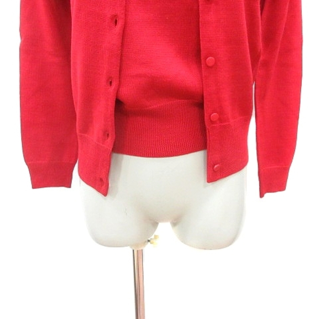 QUEENS COURT(クイーンズコート)のクイーンズコート アンサンブル ニット カーディガン カットソー 半袖 2 赤 レディースのトップス(アンサンブル)の商品写真