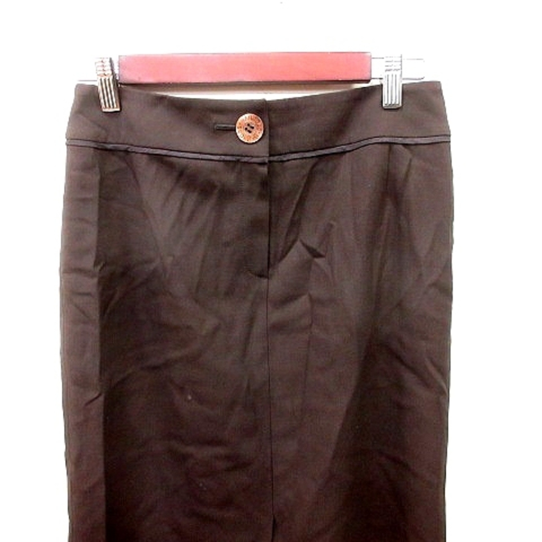 Harrods(ハロッズ)のハロッズ Harrods スカート タイト ひざ丈 ウール 2 茶 レディースのスカート(ひざ丈スカート)の商品写真