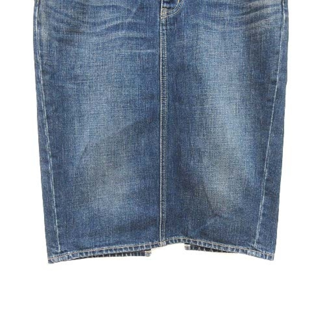MACPHEE(マカフィー)のマカフィー トゥモローランド デニムスカート タイト ひざ丈 スリット 28 青 レディースのスカート(ひざ丈スカート)の商品写真
