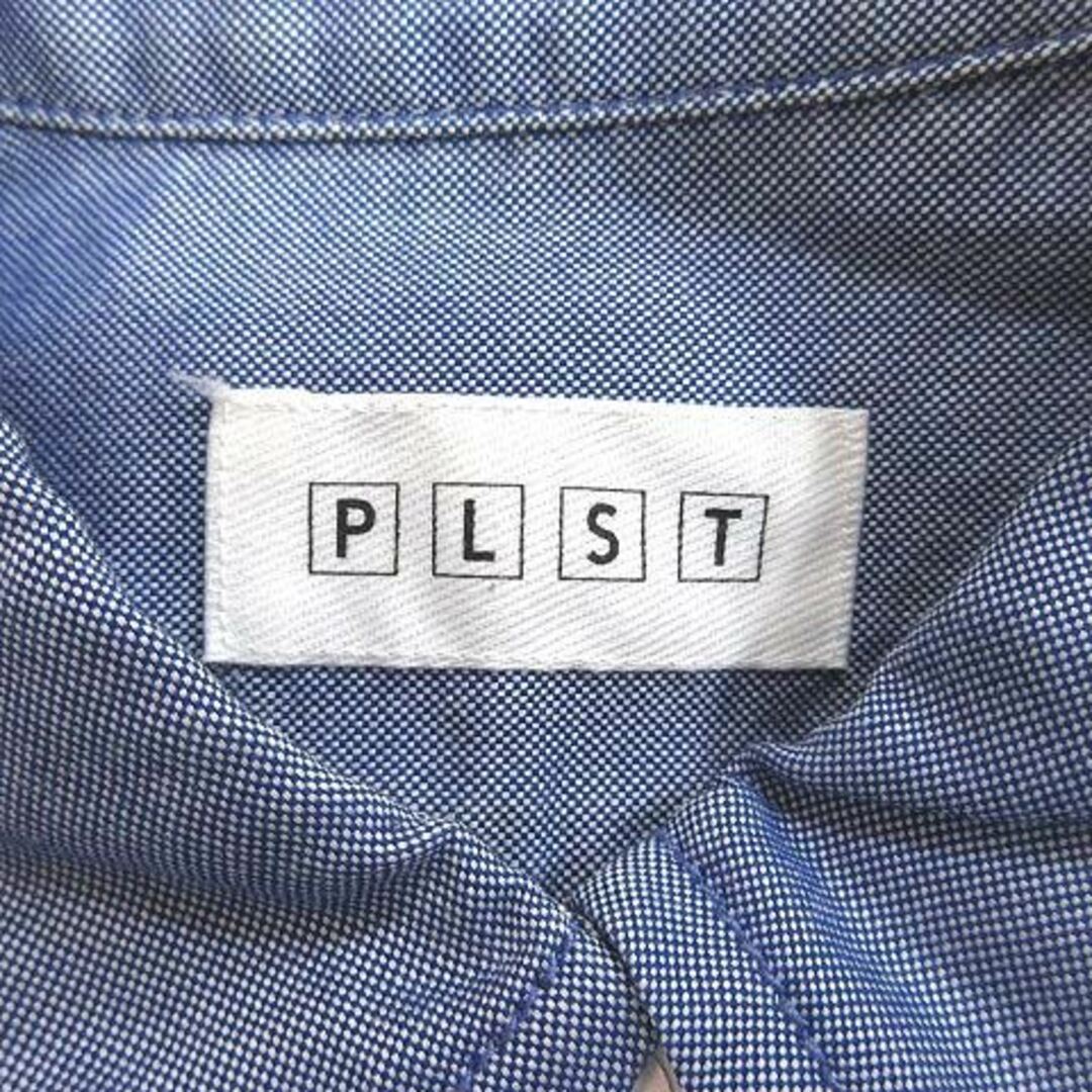 PLST(プラステ)のプラステ PLST シャツ 長袖 M 青 ブルー /CT レディースのトップス(シャツ/ブラウス(長袖/七分))の商品写真