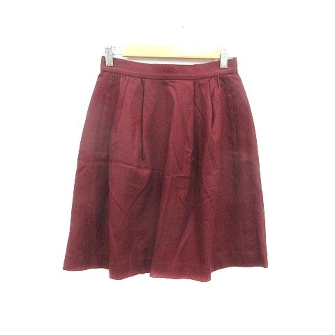 Ballsey(ボールジィ)のボールジー トゥモローランド フレアスカート ひざ丈 ウール 36 赤 レッド レディースのスカート(ひざ丈スカート)の商品写真