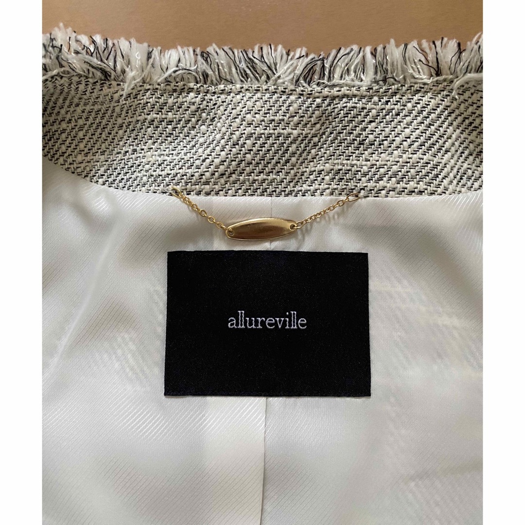 allureville - 【美品】allureville スラブツイードクルーショート