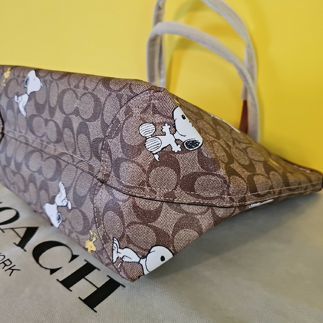 COACH スヌーピー トートバッグ コーチ 新作 ウッドストック 大人気 新品