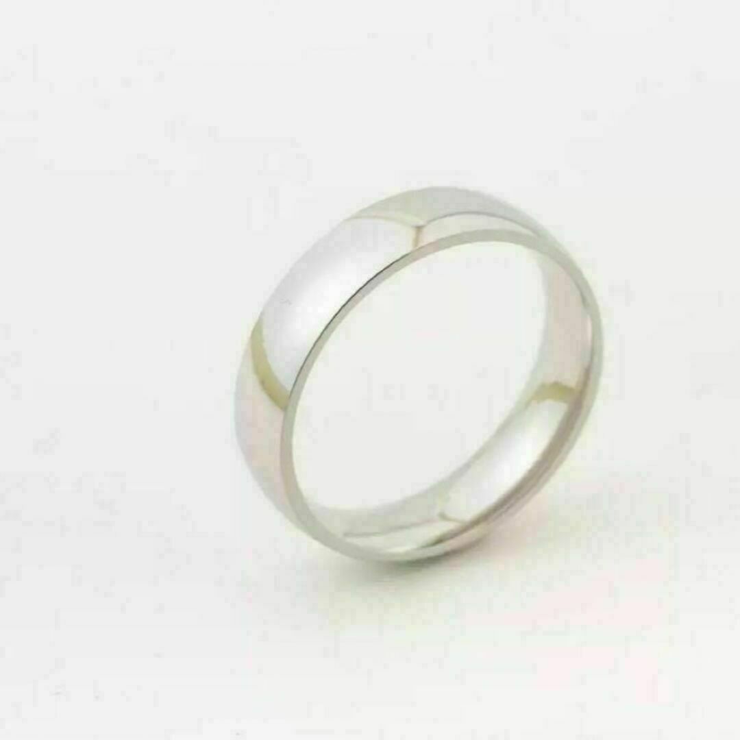 シンプル ワイド デザイン リング 指輪 26号 シルバー 銀色 平打ち 新品 レディースのアクセサリー(リング(指輪))の商品写真