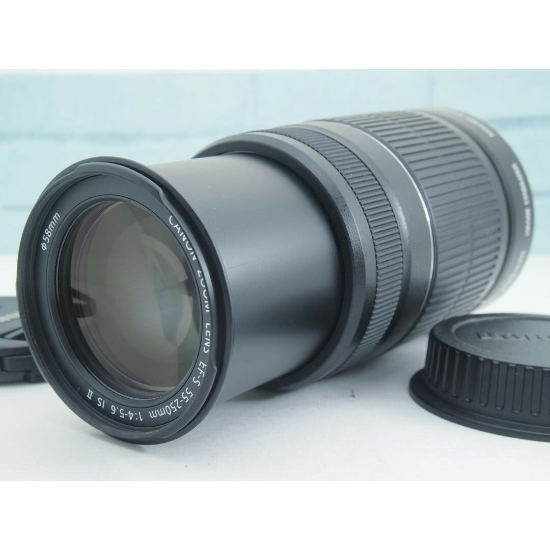 Canon EF-S 55-250mm IS Ⅱ❤手振れ補正❤望遠レンズ 大人気