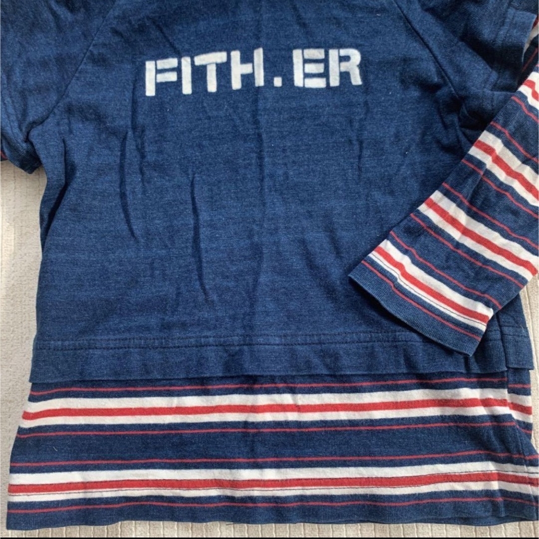 FITH(フィス)のFITH フィス 重ね着風トップス 100cm キッズ/ベビー/マタニティのキッズ服男の子用(90cm~)(Tシャツ/カットソー)の商品写真