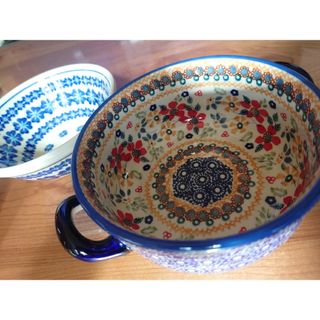 ポーリッシュポタリー(Polish Pottery)のポーリッシュポタリー　お皿2セット(食器)