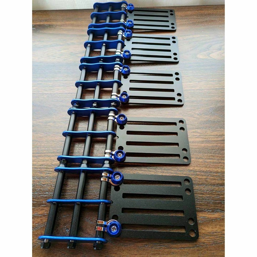 ブラック×ブルー ベルトループ付き3連チェーン付き 腰袋工具差し ブラック×ブルー ベルトループ付き3連チェーン付き 腰袋工具差し