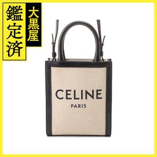 CELINE セリーヌ YS-10/15 ハンドバッグ キャンバスxレザー ブラック/350741