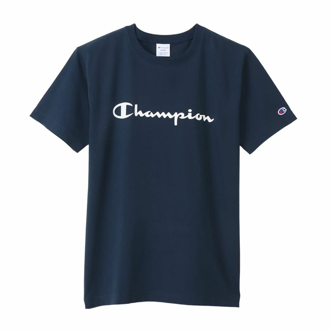 ファッション小物チャンピオン Tシャツ 半袖 丸首 綿100% COTTON USA スクリプト