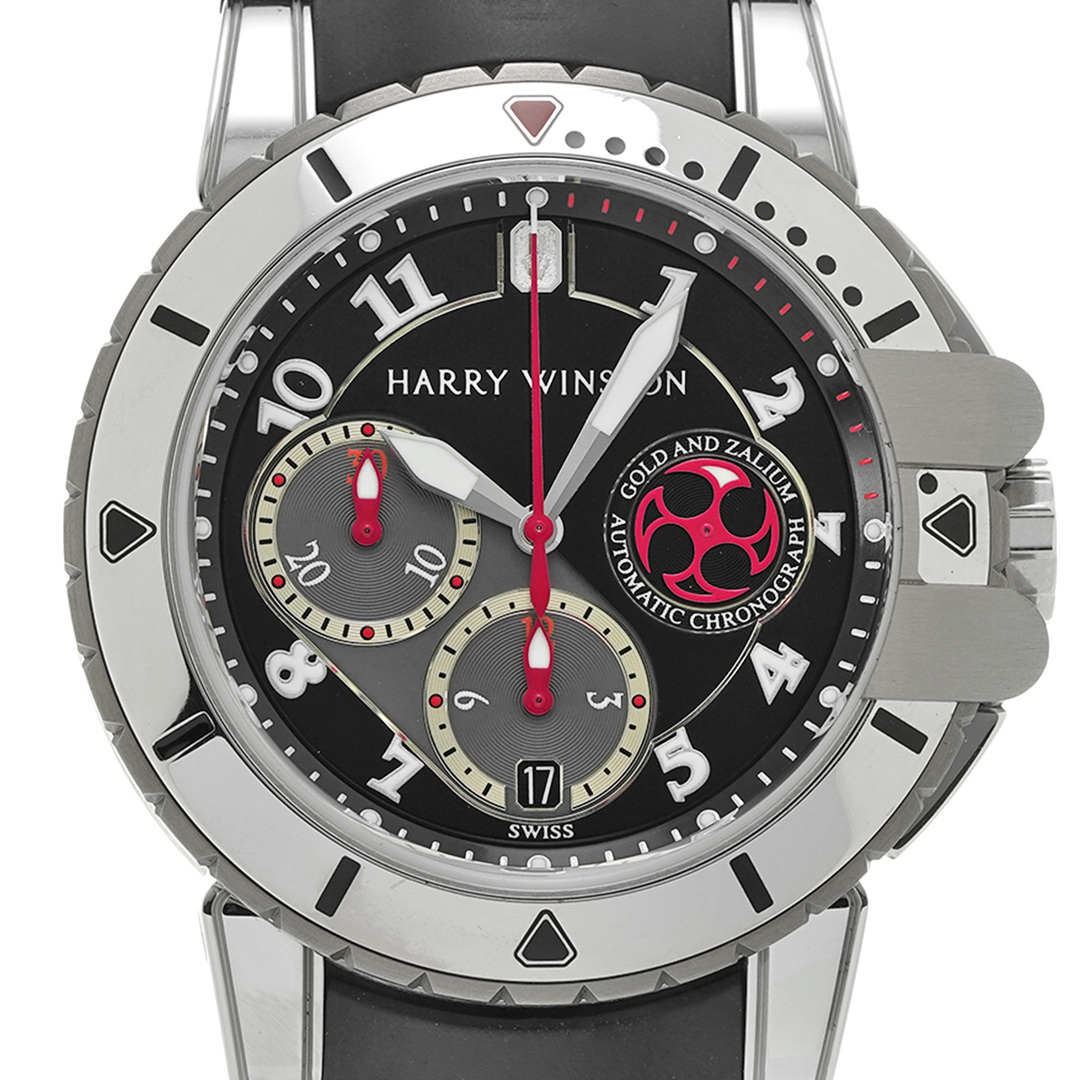 HARRY WINSTON(ハリーウィンストン)の中古 ハリー ウィンストン HARRY WINSTON 410/MCA44WZC.K ブラック /グレー メンズ 腕時計 メンズの時計(腕時計(アナログ))の商品写真