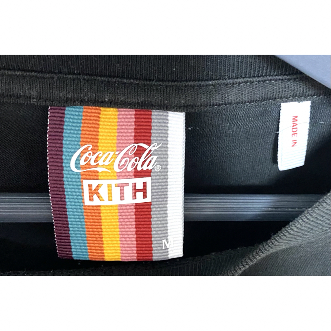 KITH(キス)の限定 コラボ 完売モデル キス コカコーラ ロングTシャツ クルーネック 黒 M メンズのトップス(Tシャツ/カットソー(七分/長袖))の商品写真