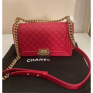 シャネル(CHANEL)の定価100万‼️超美品シャネル ボーイ ショルダーバッグ25cm キャビアスキン(ショルダーバッグ)