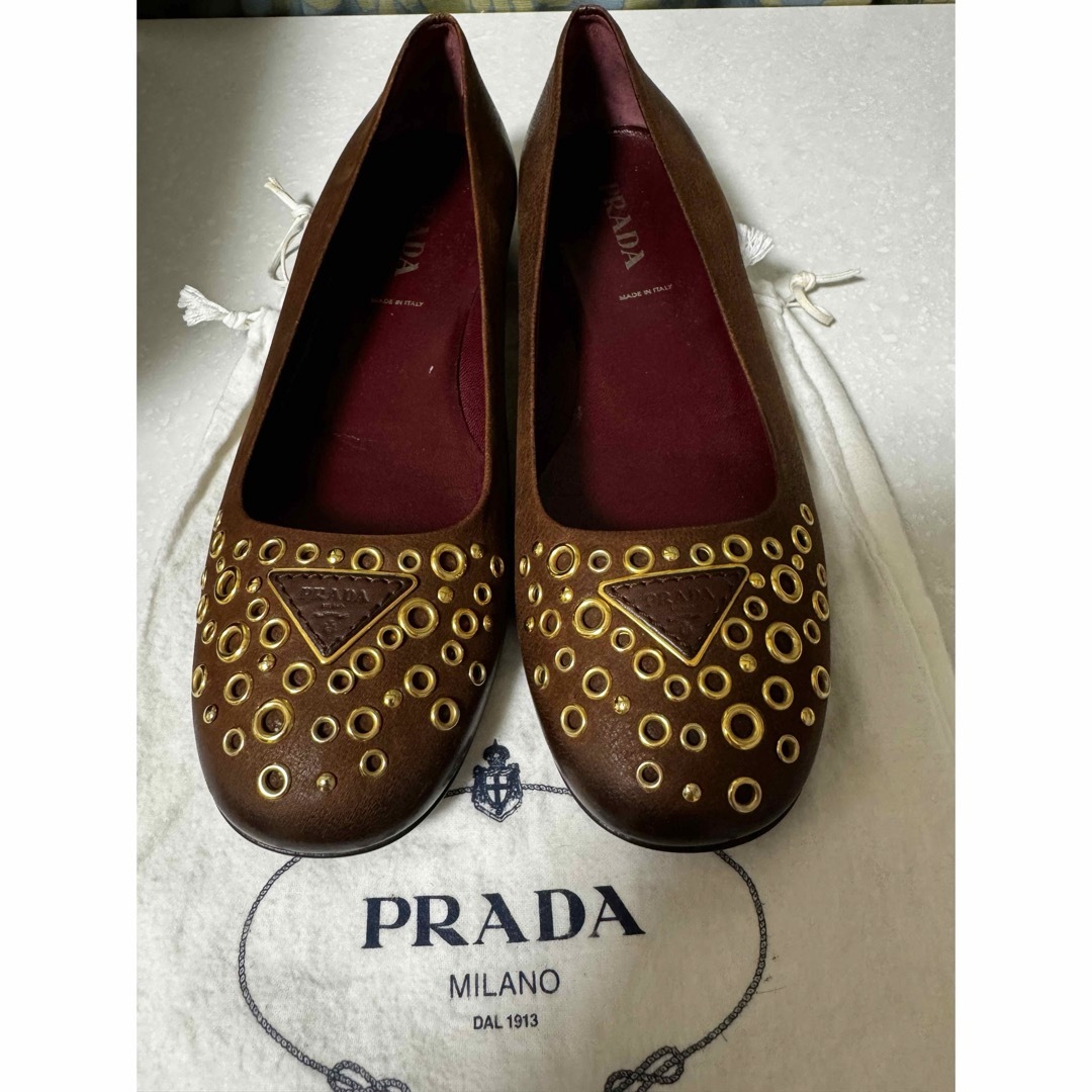 【廃番 / 新品未使用】 PRADA (プラダ)  レディース 山羊革 パンプス