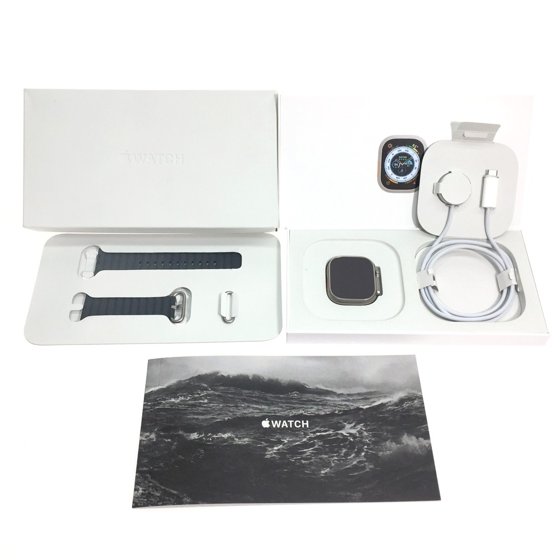$$ Apple アップル Apple Watch Ultra GPS +Cellularモデル 49mm ブルーオーシャンバンド MD6K977N91 A2684