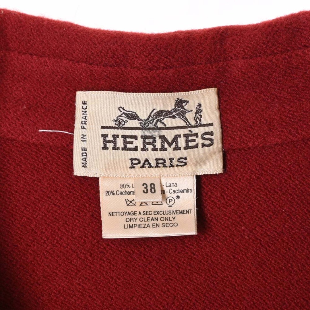 Hermes(エルメス)のHERMES カシミヤ混 ベルト コート レディースのジャケット/アウター(チェスターコート)の商品写真