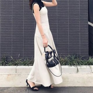 ザラ(ZARA)の【即完売商品】Sサイズ　ZARA レザー　キャミ　ワンピース(ロングワンピース/マキシワンピース)