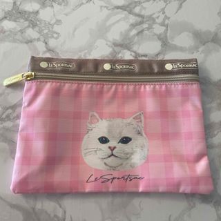 レスポートサック(LeSportsac)の新品　レスポートサック　キャット　猫　ナイロン　カードケース　ミニポーチ(ポーチ)