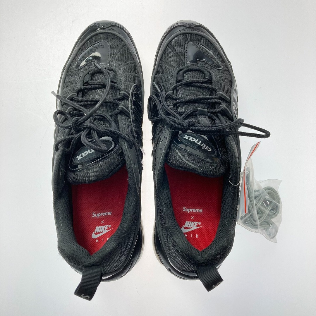 ☆☆NIKE ナイキ AIR MAX98 SUPREME スニーカー 844694-001 ブラック SIZE 27.5cm メンズ 箱付き