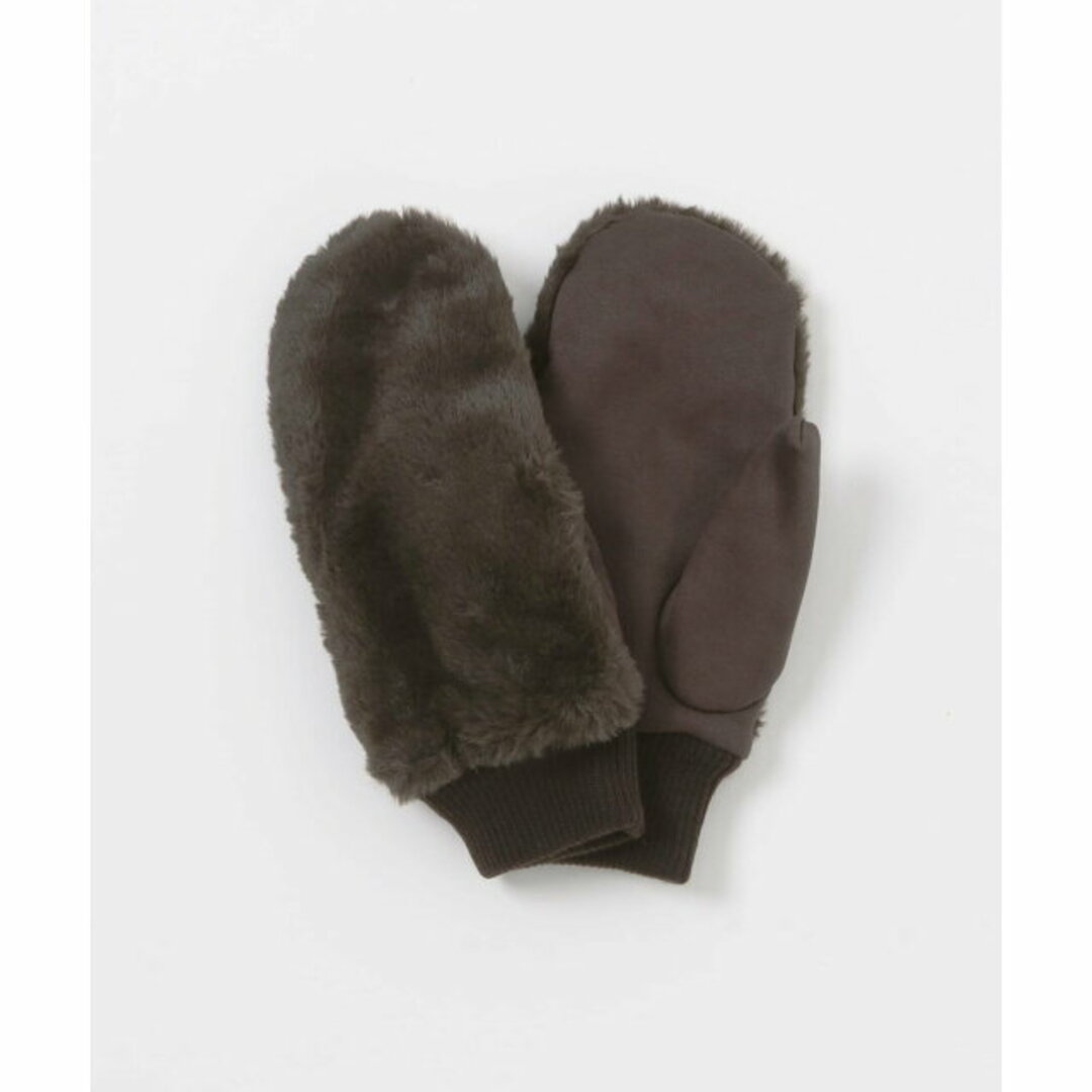 RODE SKO(ロデスコ)の【BROWN】SERGIO DE ROSA AKE FUR MITTEN レディースのファッション小物(手袋)の商品写真