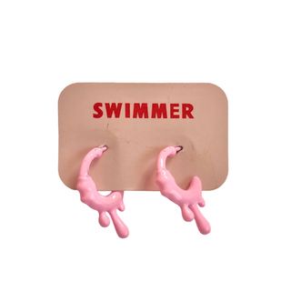 スイマー(SWIMMER)の♡swimmer♡スイマー どろどろ ピンク ピアス(ピアス)