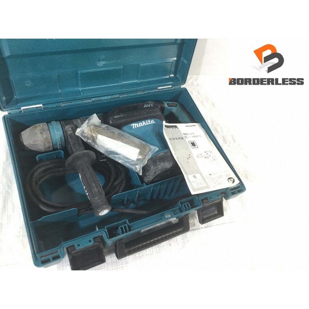 Makita(マキタ)の☆中古品☆makita マキタ 100V 電動ハンマー HM0871C ケース付 SDSマックス コンクリートブレーカー ハツリ機 はつり機 斫り機 80658 自動車/バイクのバイク(工具)の商品写真