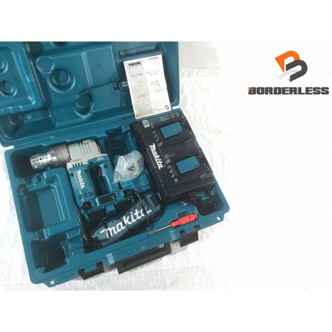 Makita(マキタ)の☆中古美品☆makita マキタ 18V＋18V＝36V 充電式シャーレンチ WT310DPG2 6.0AHバッテリー2個(BL1860B) 充電器(DC18RD) ケース付 81247 自動車/バイクのバイク(工具)の商品写真