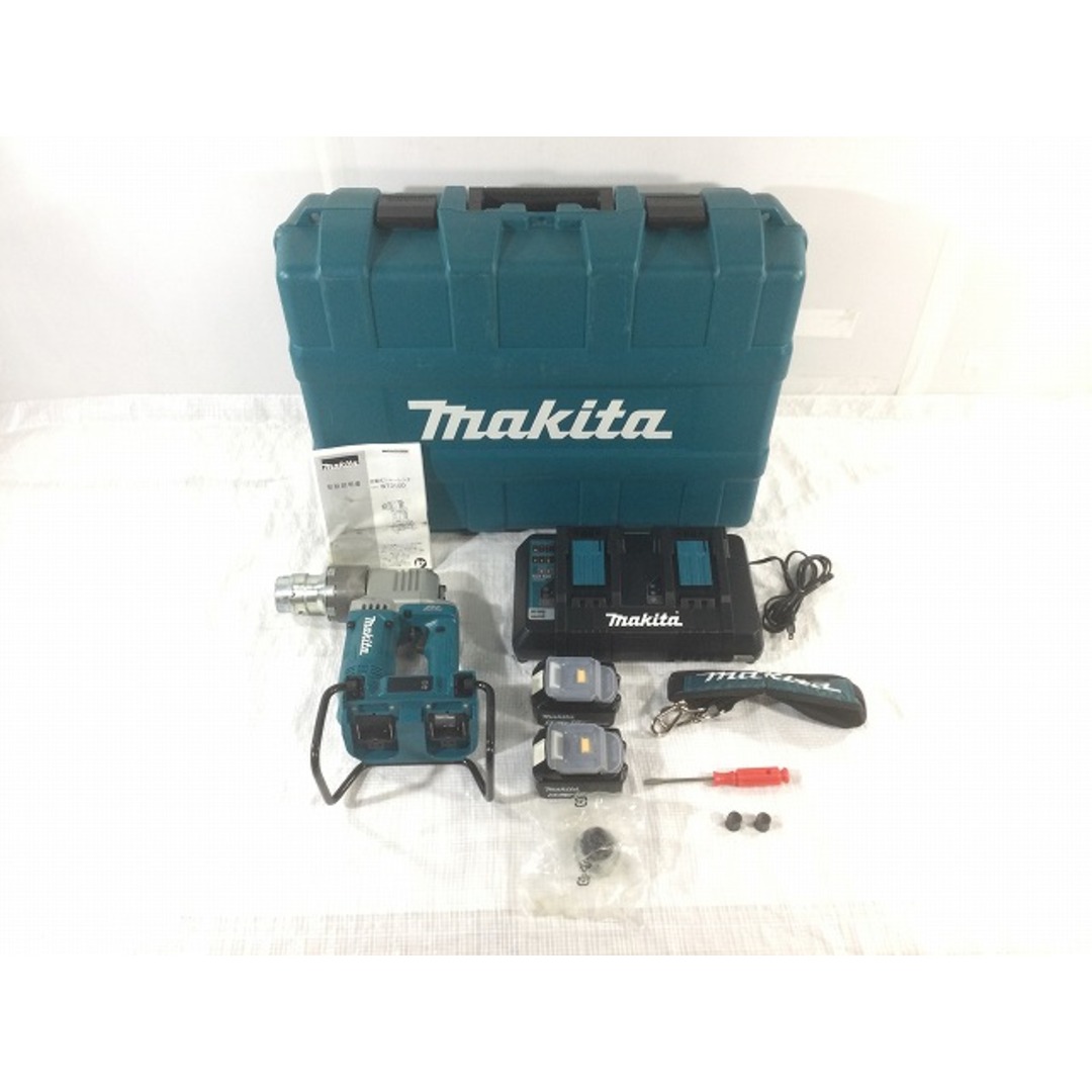 Makita(マキタ)の☆中古美品☆makita マキタ 18V＋18V＝36V 充電式シャーレンチ WT310DPG2 6.0AHバッテリー2個(BL1860B) 充電器(DC18RD) ケース付 81247 自動車/バイクのバイク(工具)の商品写真