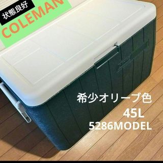 コールマン(Coleman)のコールマン大容量クーラーボックス45㍑　希少オリーブ色　ヴィンテージ(その他)