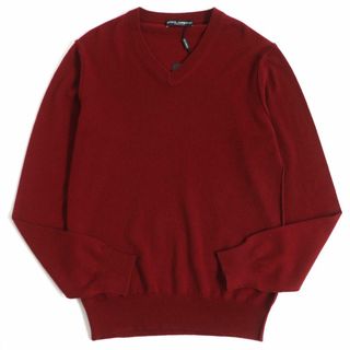 DOLCE&GABBANA / ドルチェ & ガッバーナ ◆ニット/Vネック/カシミア/薄手/ピンク/サイズS 【メンズ/MEN/男性/ボーイズ/紳士】  メンズファッション  [0220323230]