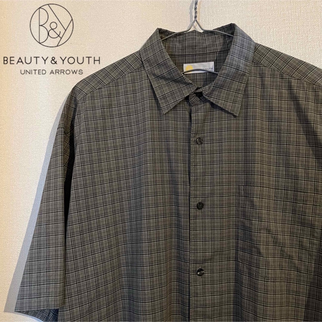 BEAUTY&YOUTH UNITED ARROWS(ビューティアンドユースユナイテッドアローズ)のbeauty&youth ビューティーアンドユース チェック 半袖 シャツ メンズのトップス(シャツ)の商品写真