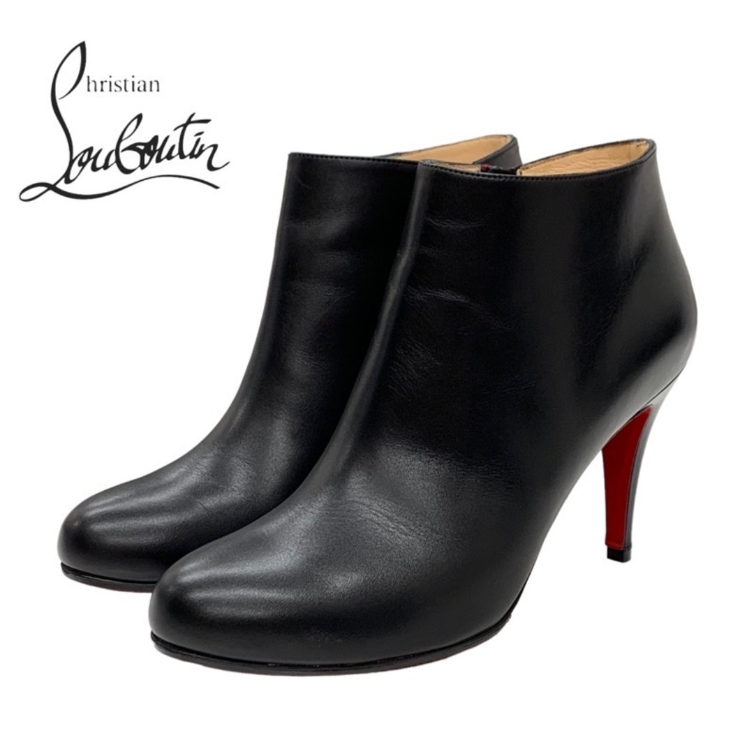 クリスチャンルブタン Christian Louboutin ブーツ ショートブーツ 靴 シューズ レザー ブラック 黒ブーツの長さ8cmヒールを除く