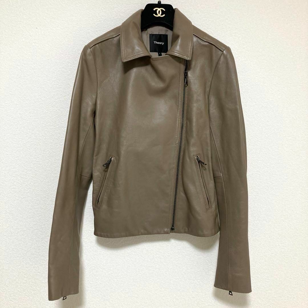 theory - 極美品♡ theory 18AW PERFECT LEATHER ラムレザーの通販 by