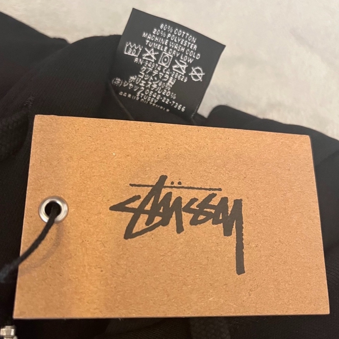 STUSSY - ステューシー 8BALL ブラック パーカー スウェットパーカー L