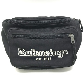バレンシアガ(Balenciaga)のバレンシアガ BALENCIAGA エクスプローラー 482389 ロゴ ウエストバッグ ベストバッグ クロス ボディバッグ ナイロン ブラック(ボディーバッグ)