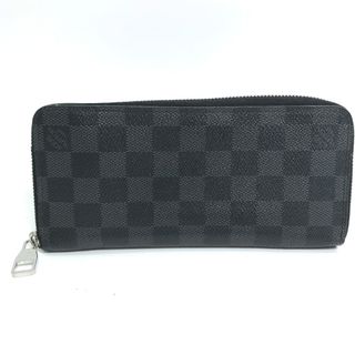 ルイヴィトン(LOUIS VUITTON)のルイヴィトン LOUIS VUITTON ジッピーウォレット ヴェルティカル N63095 ダミエグラフィット ラウンドファスナー 長財布 ダミエグラフィットキャンバス ブラック(長財布)