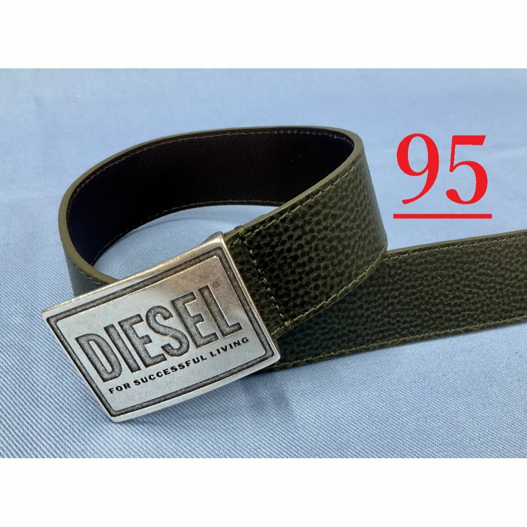 DIESEL(ディーゼル)のディーゼル　ベルト 26A23　サイズ 95　ダークグリーン　新品　X08893 メンズのファッション小物(ベルト)の商品写真