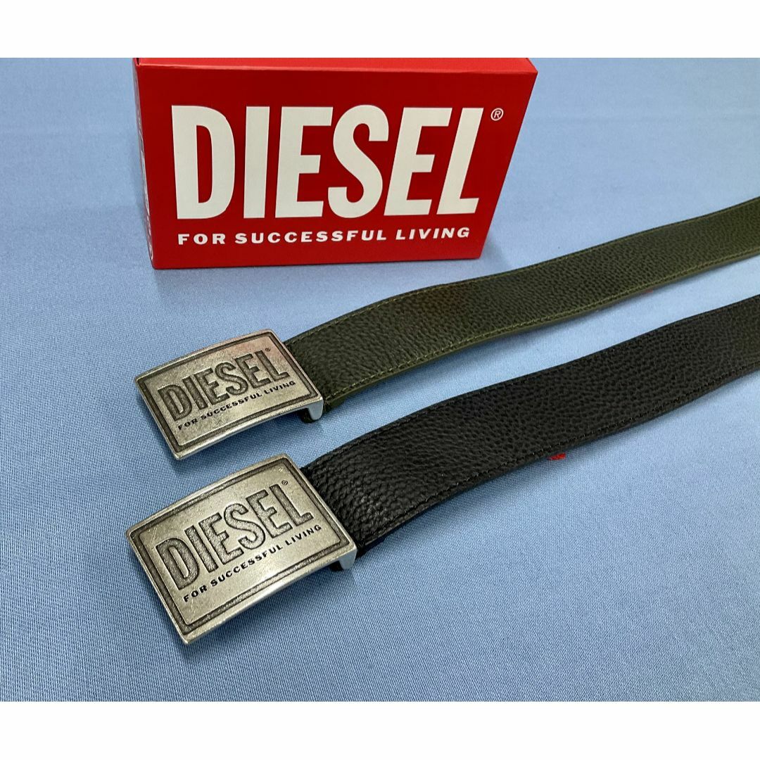 DIESEL(ディーゼル)のディーゼル　ベルト 26A23　サイズ 95　ダークグリーン　新品　X08893 メンズのファッション小物(ベルト)の商品写真