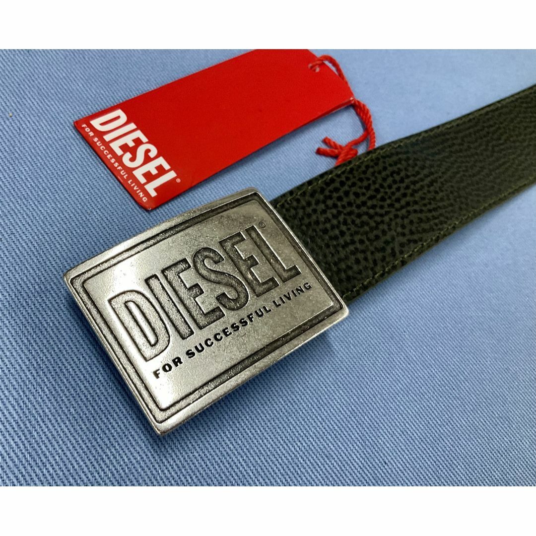 DIESEL(ディーゼル)のディーゼル　ベルト 26A23　サイズ 95　ダークグリーン　新品　X08893 メンズのファッション小物(ベルト)の商品写真