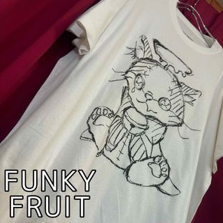 ファンキーフルーツ(FUNKY FRUIT)の［FUNKY FRUIT］エンジェルキャット Tシャツ ホワイト(Tシャツ(半袖/袖なし))