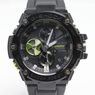 カシオ(CASIO)のCASIO カシオ G-SHOCK Gスチール 腕時計 ソーラー GST-B100B-1A3JF メンズ【中古】(腕時計(アナログ))