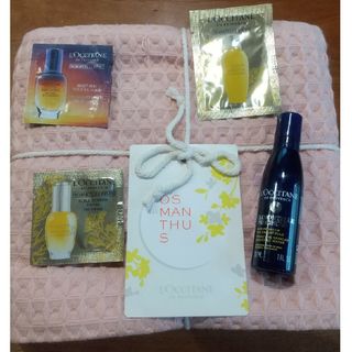 ロクシタン(L'OCCITANE)のL'OCCITANEワッフル&ガーゼリバーシブルバスタオル(タオル/バス用品)