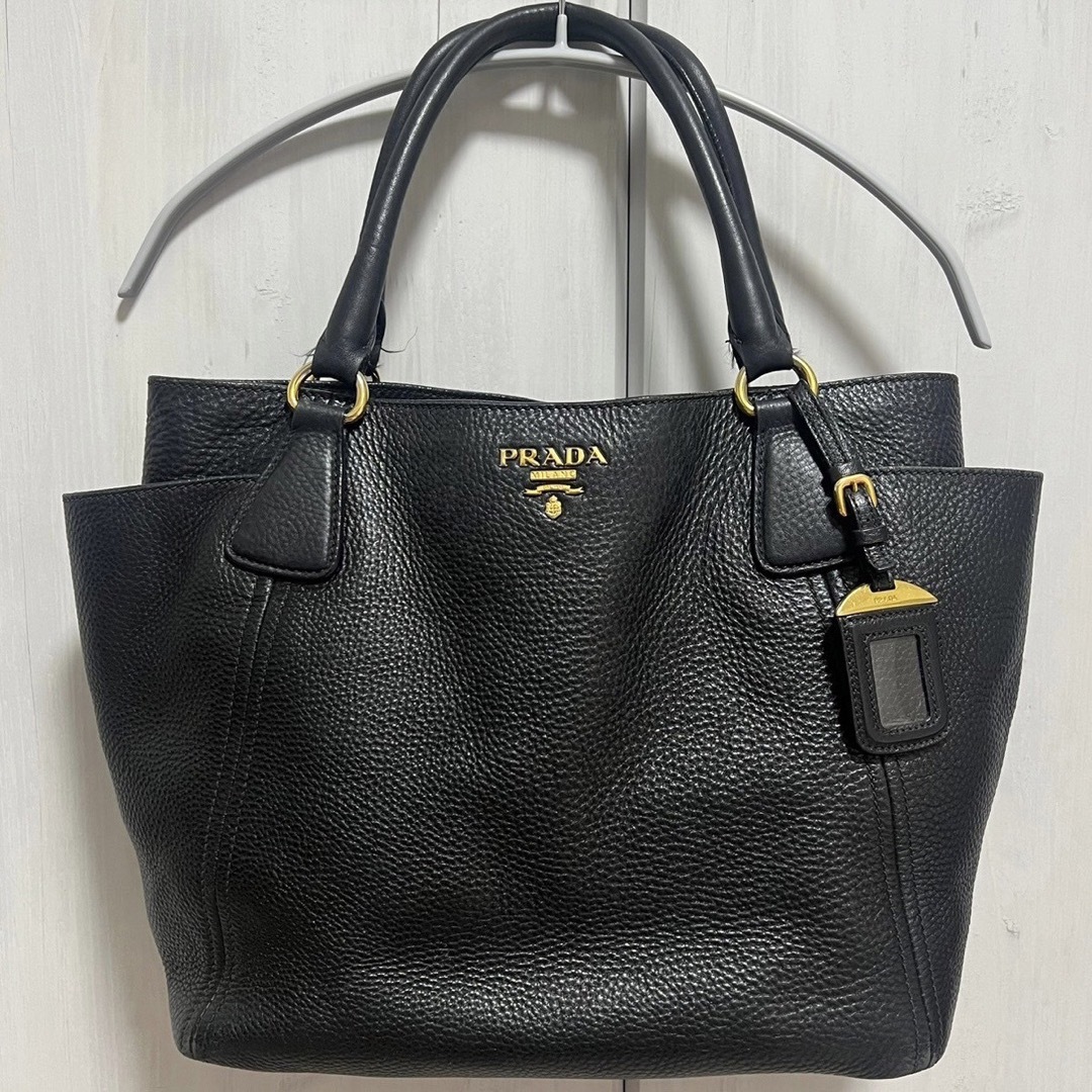 プラダ/PRADA ハンドバック ブラック 31x27x15 約20万円 送料込