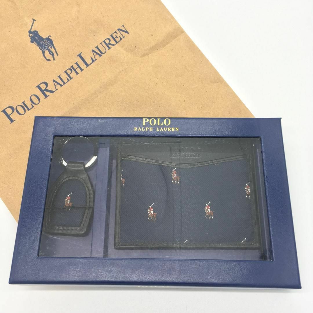 POLO RALPH LAUREN(ポロラルフローレン)の[RALPH LAUREN] ラルフローレン カードケース キーホルダ セット メンズのファッション小物(名刺入れ/定期入れ)の商品写真